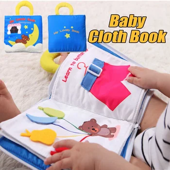 

Baby Soft Cloth Book Good Night Educational Toys Intelligence Development Toy For 0-12 Months Gift
