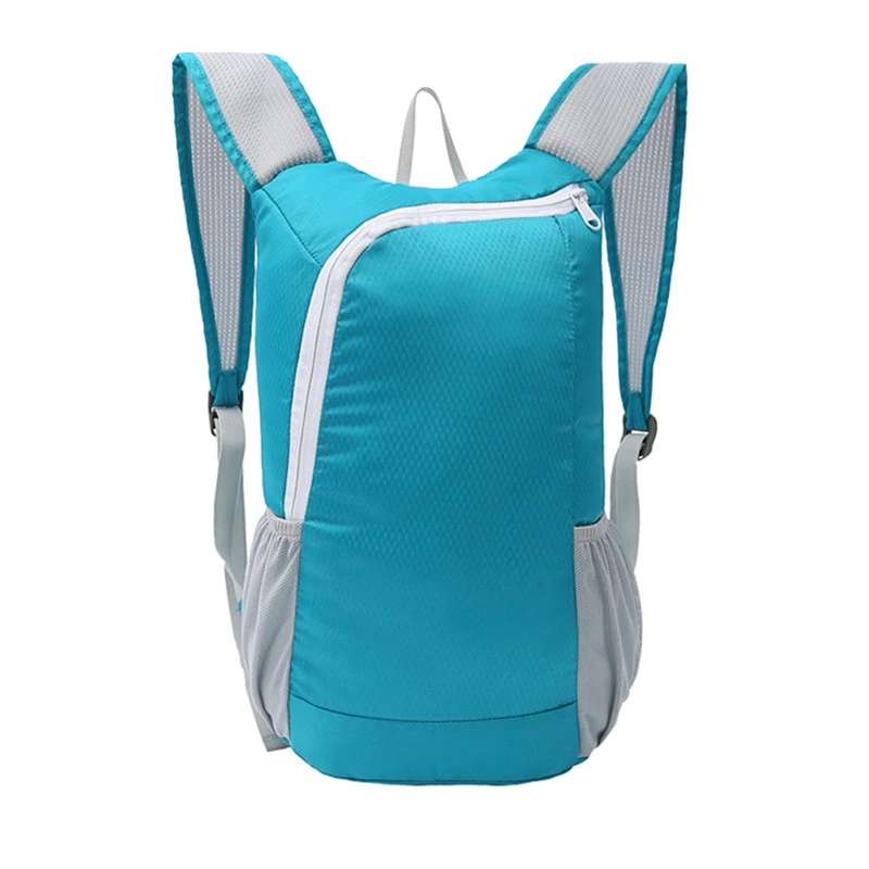 Креативный рюкзак для верховой езды на открытом воздухе, ультралегкий модный спортивный рюкзак для пары, рюкзак для альпинизма, Большая вместительная складная сумка - Цвет: sky blue