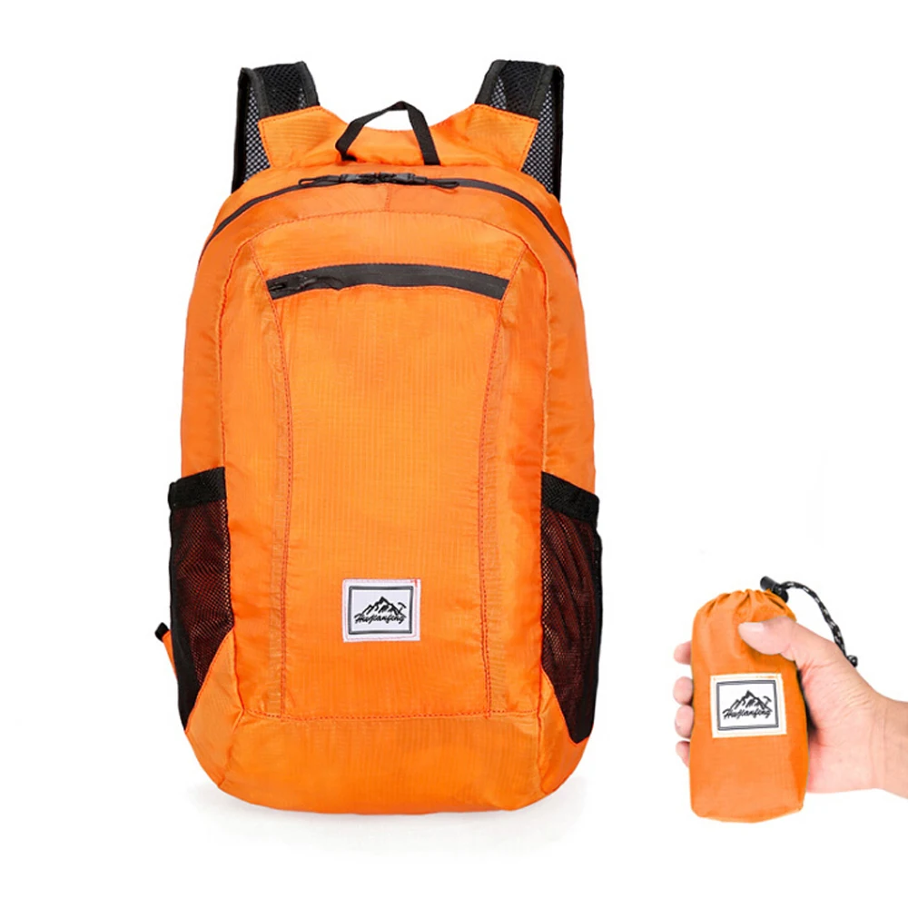 

20L Lightweight Portable Foldable Backpack Sack Waterproof Backpack Folding Bag Ultralight Outdoor Pack for Unisex Travel Hiking