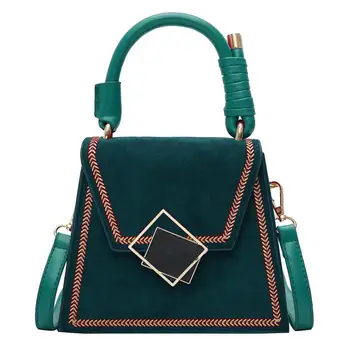 

Bags Women Matte Square Shape Faux Leather Crossbody Shoulder Bag Handle Handbag