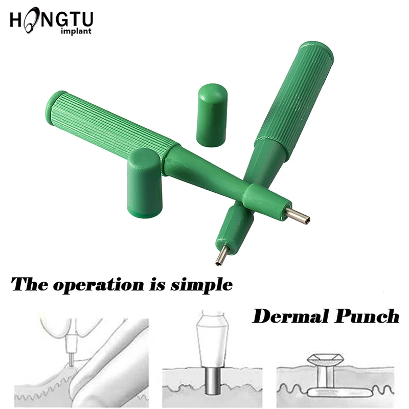 

1PC Disposable Professional Biopsy Dermal Puncher For Skin Tool Easy To Use Sterilized Dermal Anchor Punch Tool Piercing Jewelry