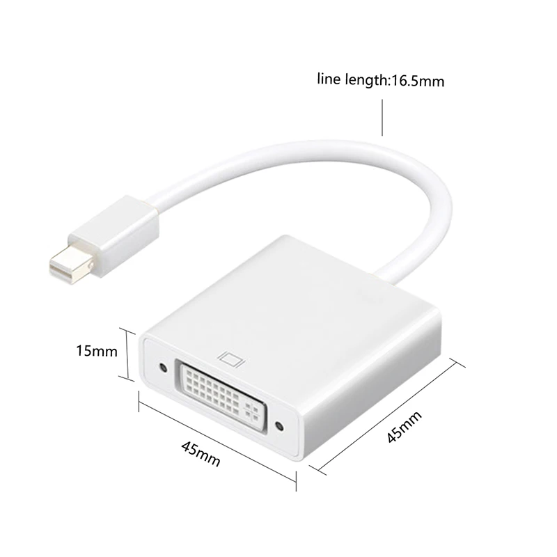 Mini Displayport DP Thunderbolt to DVI адаптер Кабель Для iMac Mac Pro Air Book для монитора ТВ|Компьютерные