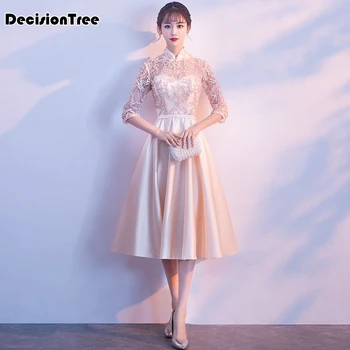 

2020 qi pao cheongsam vintage chinese women elegant dress silk embroidery qipao vestidos chinese evening gowns wedding cheongsam