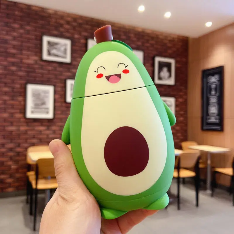 Kawaii Avocado Glass Bottle (280ml) - Limited Edition