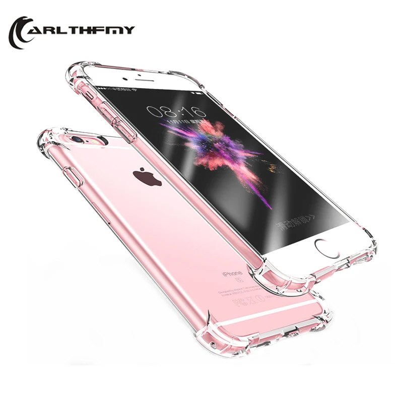 

Fashion Shockproof Silicone Phone Case For iPhone 11 X XS XR XS Max 8 7 6 6S Plus Case Ultra Thin Clear protection Back Cover