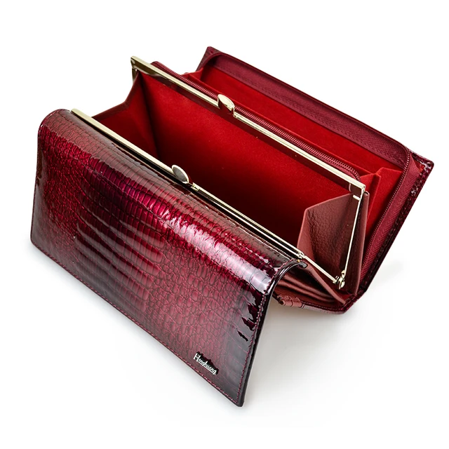 HH Genuine Leather Women's Wallet Alligator Long Hasp Zipper Wallet Ladies Clutch Money Bag New Female Luxury Coin Purses 5