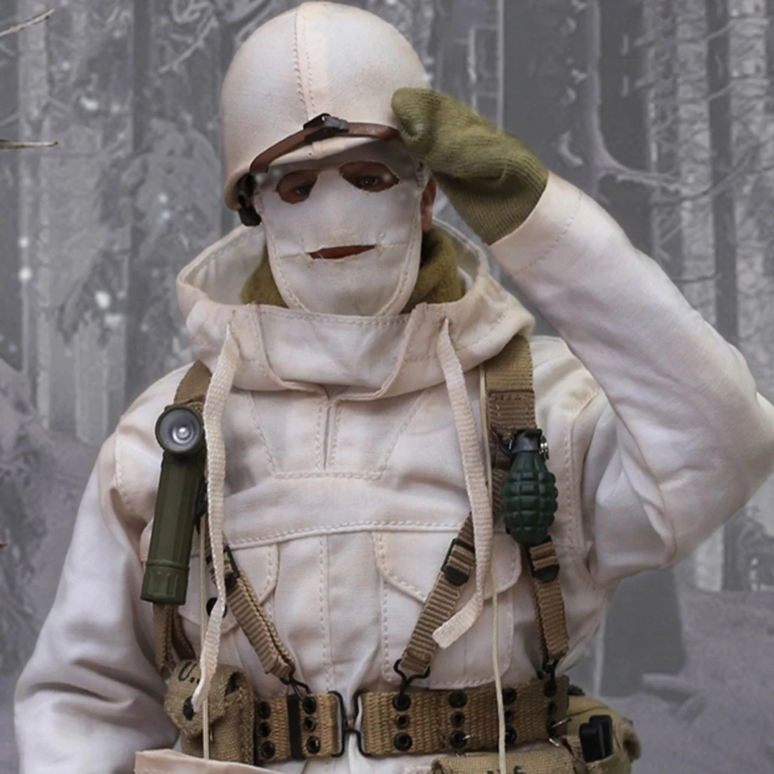 1/6 30 см солдатская модель костюм реалистичный головной убор DIY ручной работы солдат армии США 28th Ardennes дивизия 1944