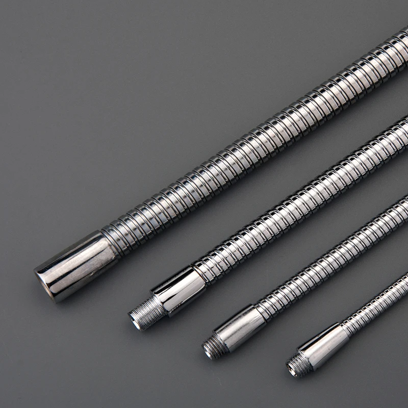 Description Picture 3 of itemM6/M8/M10/M12/M13/M15 Chrome Hose Metal Positioning Hose M8 M10 Male Metal Tooth Stereotyped Gooseneck Snake Tube 200/300/600mm