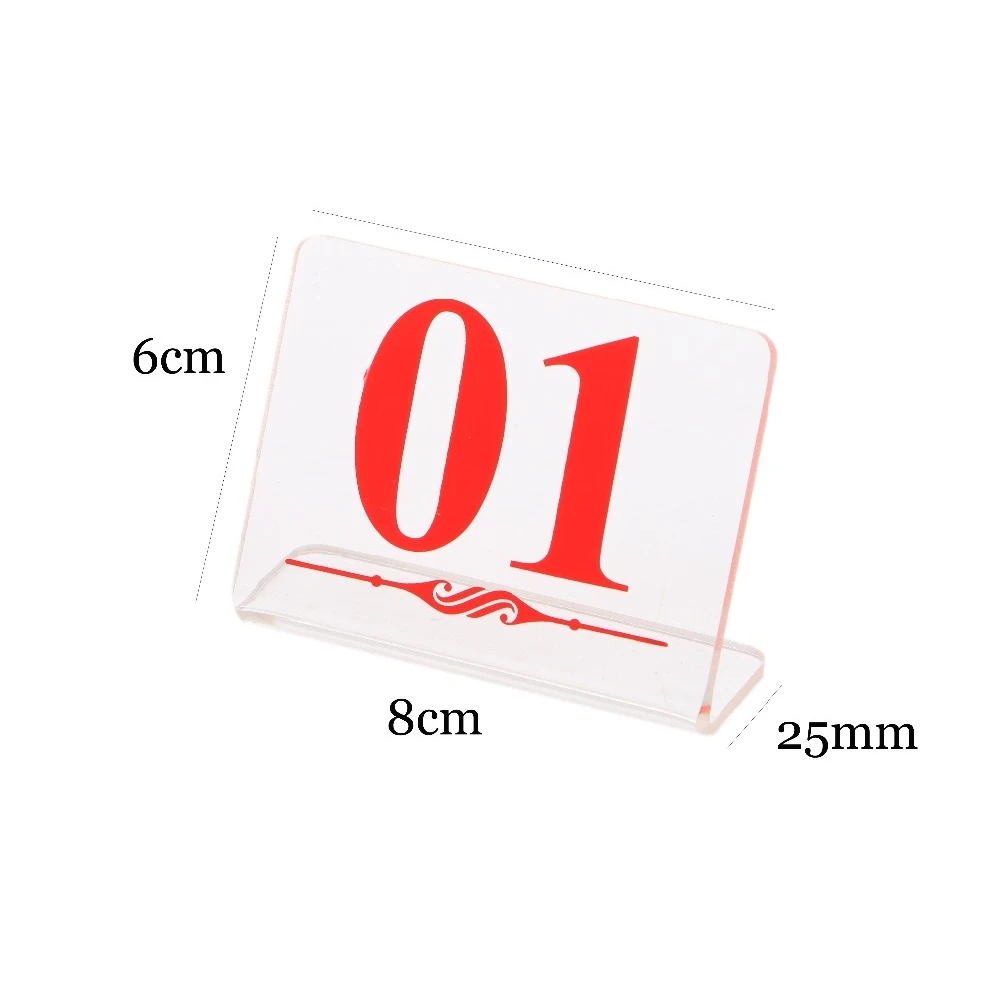 New Arrival L - Type Restaurant Table Number Card Clear Acrylic Digital Number Seat Table Signage Hotel Desk Sign Rack 5pcs/lot hot sales dust proof acrylic display case clear storage holder for 1 64 model car toy wholesale dropshipping new arrival