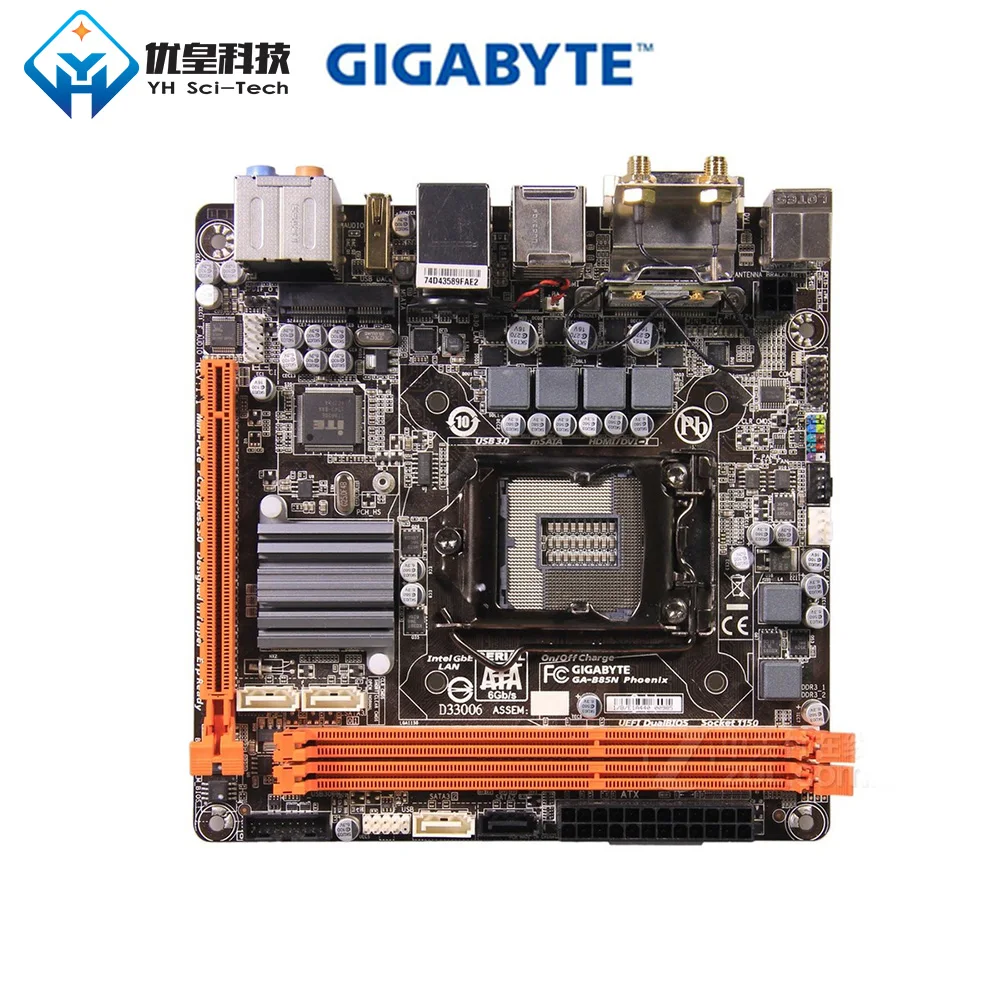 

Original Used Desktop Motherboard Gigabyte GA-B85N Phoenix-WIFI LGA 1150 Core i7/i5/i3/Pentium/Celeron DDR3 16G SATA3