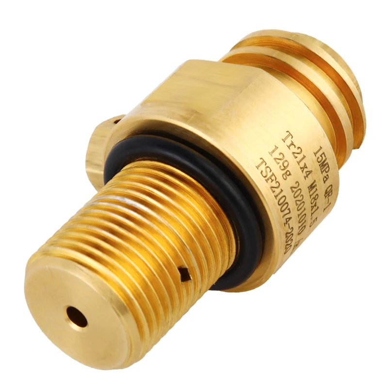 Soda Bottle Adapter,TR21-4 Brass Valve for Soda Cylinder M18*1.5 Thread Replacement Valve Co2 Cylinder Aerator Water Making