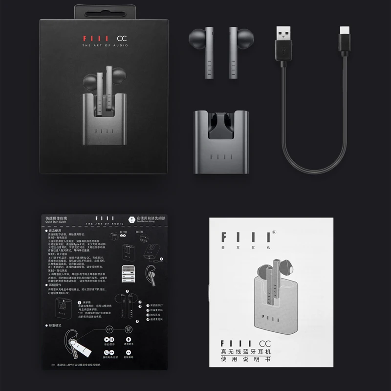 FIIL CC TWS Wireless Bluetooth Earphones Noise Reduction Sport Headphone Bluetooth 5.0 With Microphone For Xiaomi Iphone Huawei