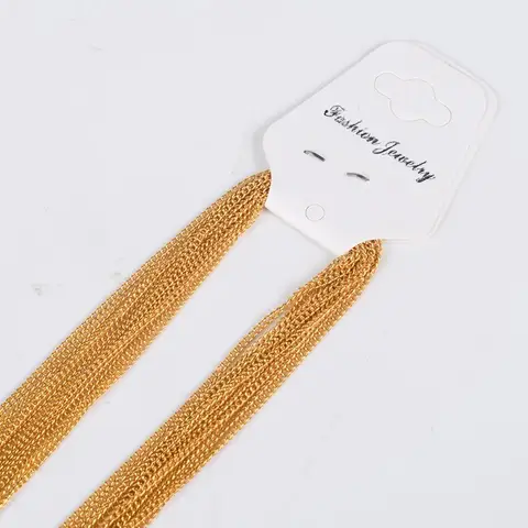 45cm 1.3mm Fine Curb Link Chains Necklace For Women Jewelry Making Chains Accessories