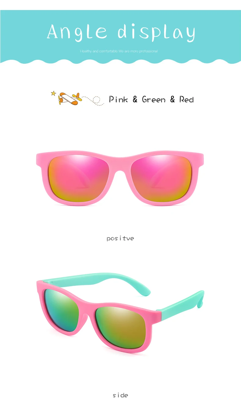 Longkeader Детские поляризованные солнцезащитные очки TR90 силиконовые солнцезащитные очки для мальчиков и девочек Детские гибкие защитные очки UV400 Oculos