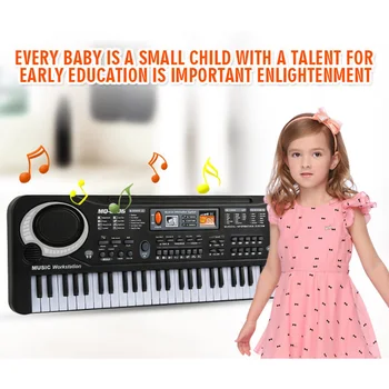 

Toy Musical Instrument 61-key keyboard Digital Music Electronic Keyboard Key Board Electric Piano Children Gift musical kids toy