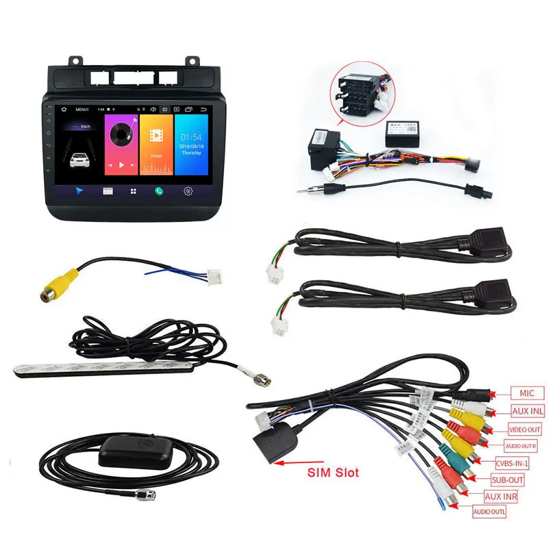 EKIY Android 9.0 Car Radio For Volkswagen Touareg FL NF 2010-2018 Navigation GPS Multimedia Player Auto Stereo Head Unit 4G BT