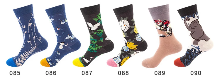 support socks for women Personality Design Men And Women Cotton Socks Casual Hip Hop Streetwear Fashion Trend Sea Shark lighthouse astronaut Print best socks for women