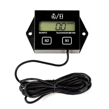 

Motorcycle Speed Timer LCD Screen Digital Tach Tachometer Hour Meter For Motorcycle ATV Generator Spark Plug Timers Accessories