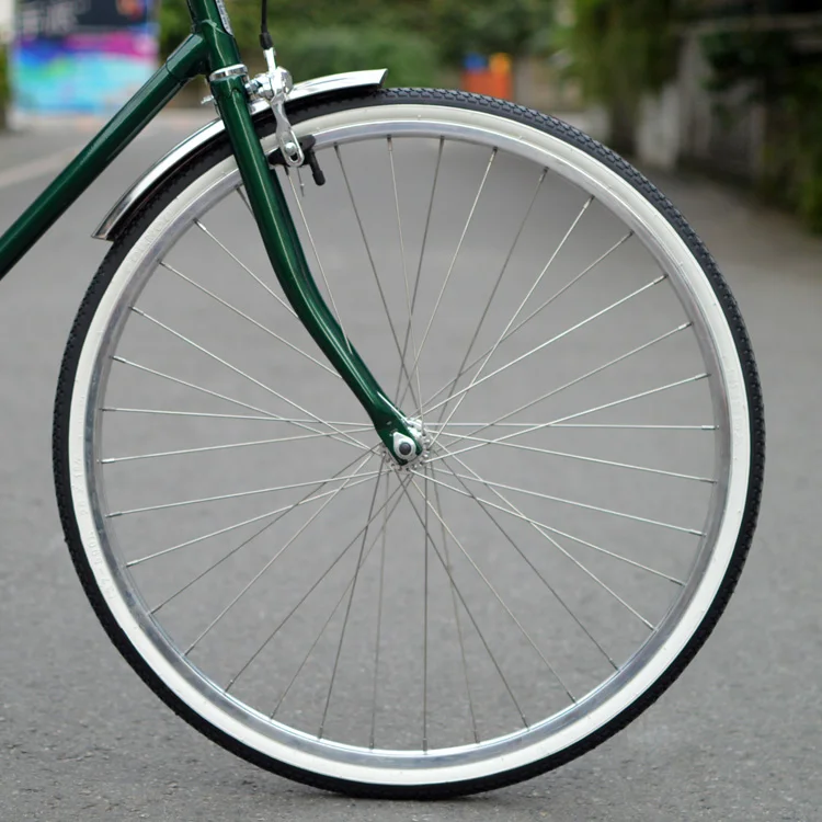 Description Picture 2 of item700c 24/26 Inch Retro Bike Stainless Steel Fender City Road Bicycle Fixed Gear Bike Fender Front Rear Silver