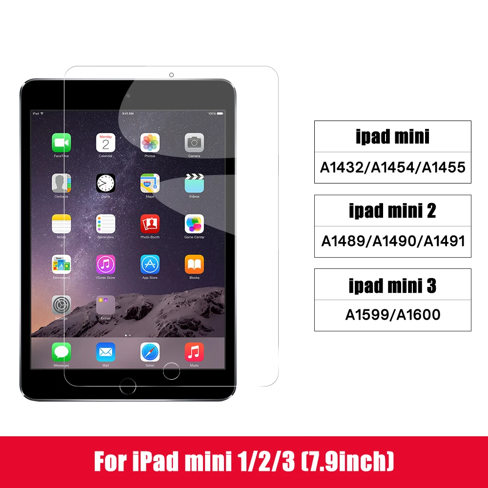 For 2019 iPad 10.2 2020 iPad Pro 11 Air 3 10.5 Screen Protector Tempered Glass For 9.7 iPad 2 3 4 5 6 7th Gen 7.9 Mini 2 3 4 5 samsung tablet charger Tablet Accessories