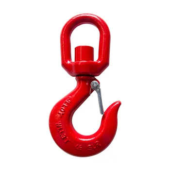 

1 Ton With Latch Lifting Quick Release Shackle Hardware Drop Forged Swivel Eye Hook Accessories Alloy Steel Crane Hanging