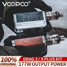 Para voopoo arrastar x plus kit 100w + arraste 3 kit 177w pod mod conjunto tpp dm1 dm2 cigarro eletrônico drag3/x/xplus max sem 18650 bateria