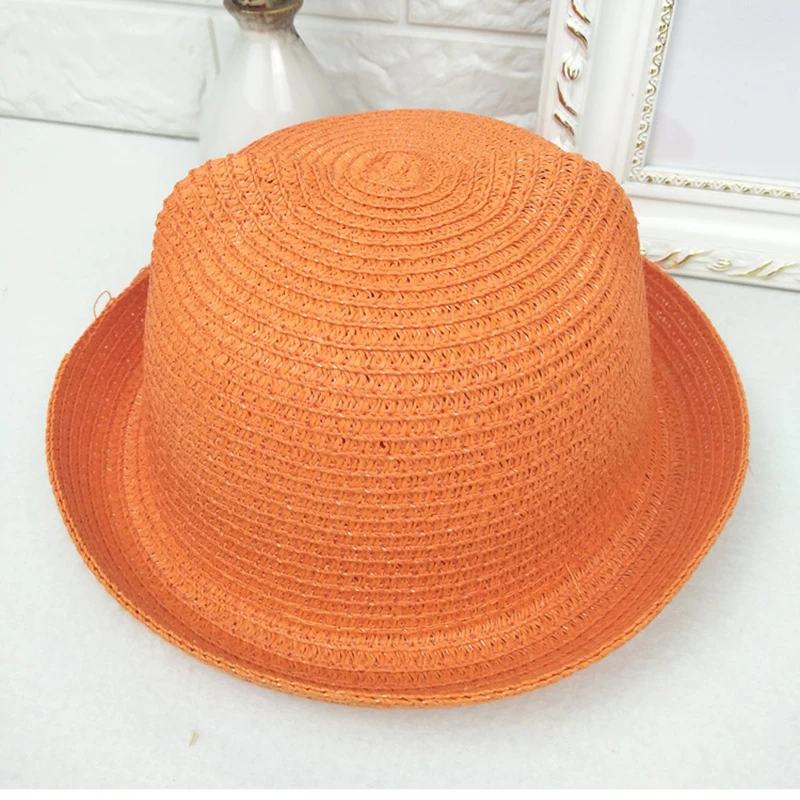 Children Straw Hat 7-color summer sandal outing travel men and women baby cat ear sun gorro beach hat women sun hat