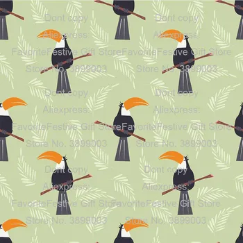 

Partridge bird animal cartoon Girl Boy Fabric rayon polyster stretch Cotton Fabric Patchwork Sewing Material Diy Dress Shirt