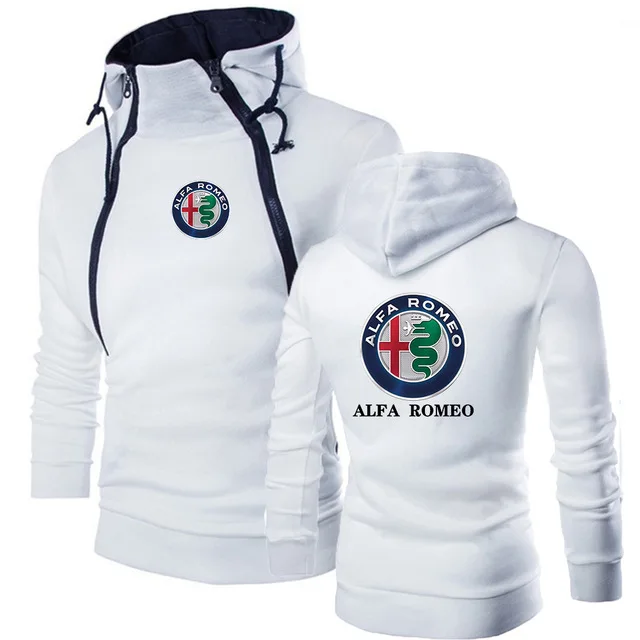 

2020 New Alfa Rome Harajuku Style Leisure Men Pullover Hoodies Brand Hooded Sweatshirt Classic Tracksuit Warm Slim Tops 3 Colors