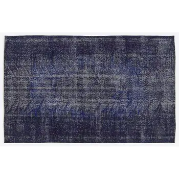 

Handmade Blue Vintage Overdyed Turkish Area Rug 170x270 Cm-5'7''X8'10''