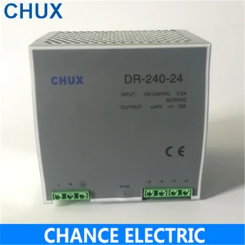 

Din Rail Power Supply 24V 10A Ac Dc Converter DR-240-24 SMPS Din Rail Switching Power Supply 240W for cnc cctv led light