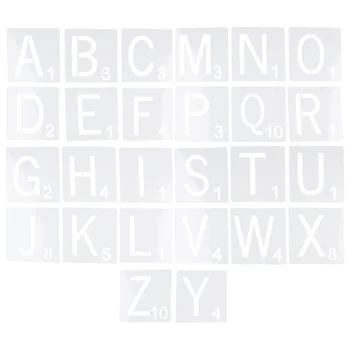 

1 Set Alphabet Spelling Toy Spelling Game Toy English Learn Kit Letter Painting Template for Kids Boys Students Girls