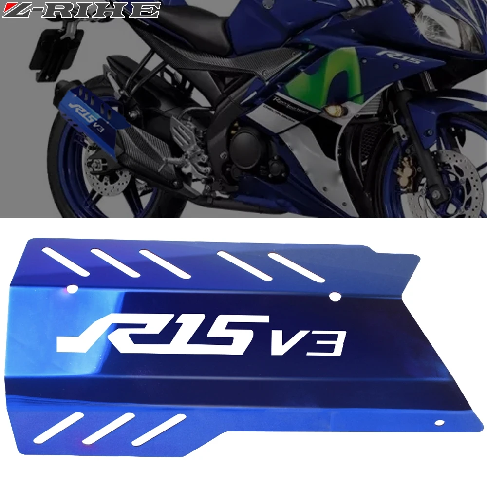 Мотоциклетные аксессуары для Yamaha YZF R15 V3 2017 2018 2019 2020 алюминиевая крышка выхлопной