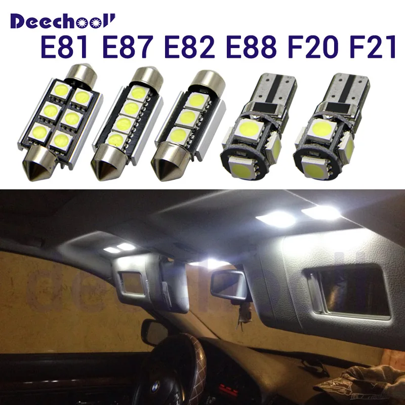 Canbus светодиодный интерьер автомобиля Светильник лампы Комплект для хэтчбеков BMW серий 1 E81 E87 E82 E88 F20 F21 116i 118i 120i 125i 130i 135i M135i 2003