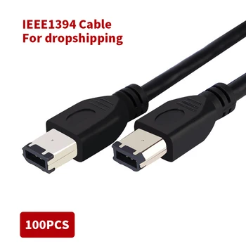

IEEE 1394 IEEE1394 6PIN male to 6PIN male Firewire 400 TO 800 Adapter Cable 1.8m Firewire 400 Cable for dropshipping