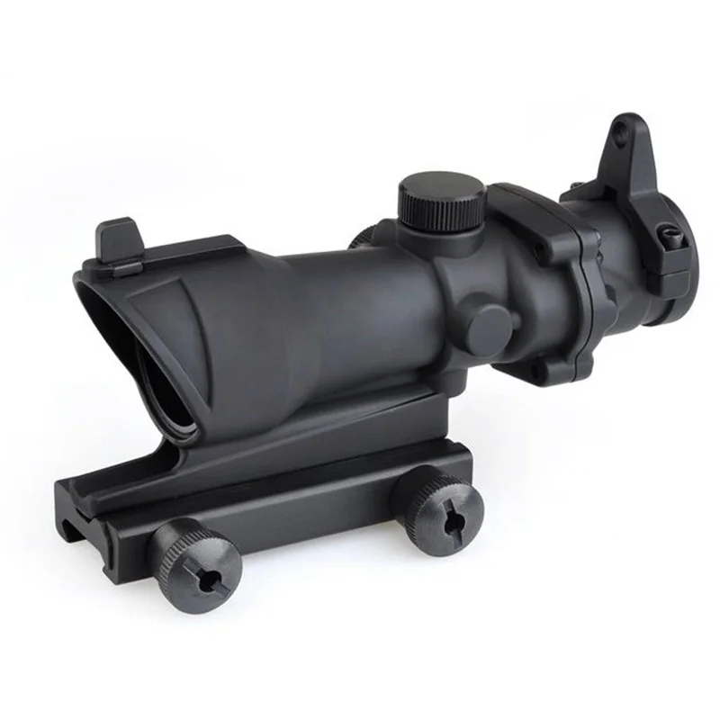 AIM 4X32 ACOG тактический прицел стрельба охотничьи прицелы снайперская винтовка для страйкбола прицел Воздушный пистолет оптический прицел AO5314 - Цвет: Black