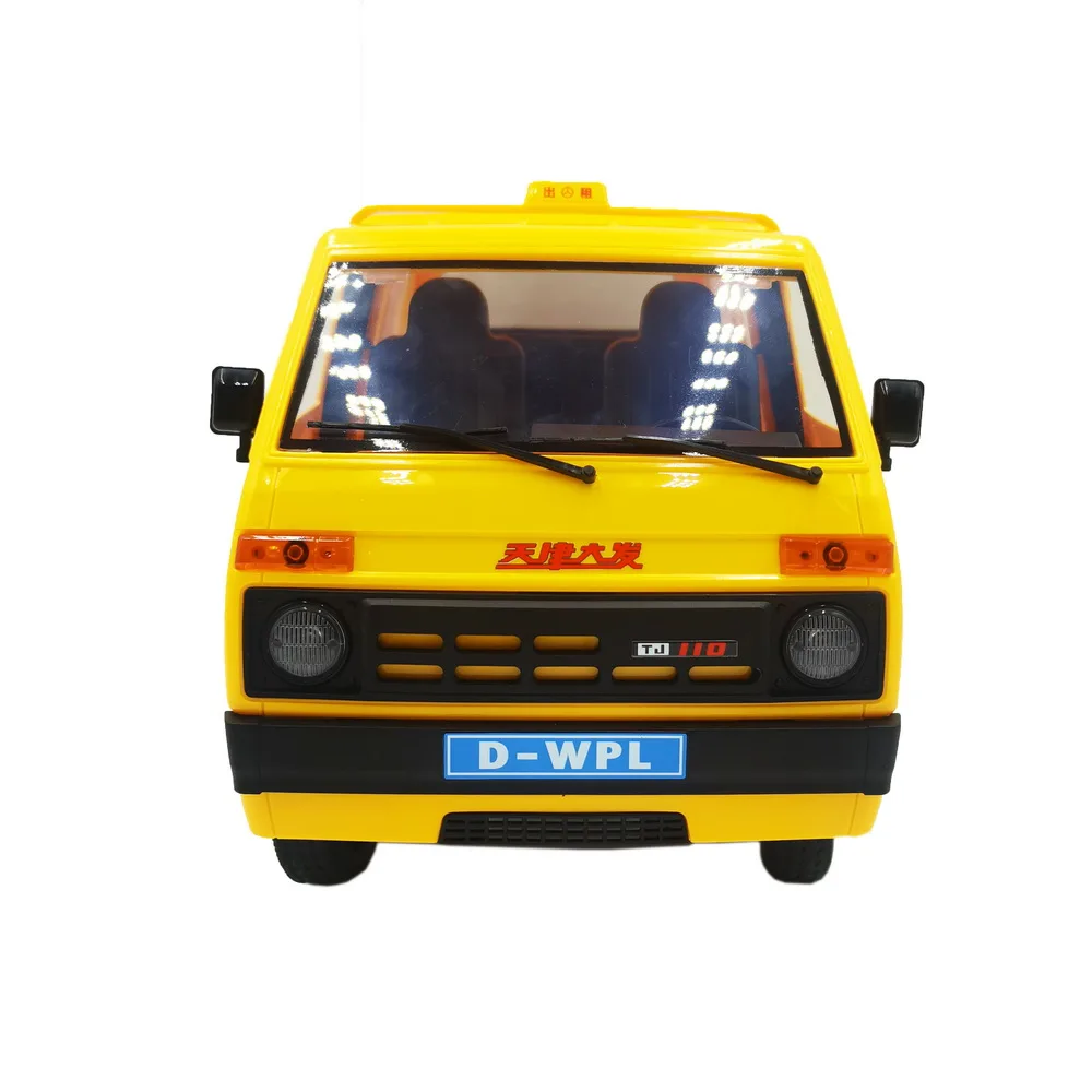 WPL D42 RC Drift Car 1/10 Simulated Mini Drift Taxi Dual Battery Minibus