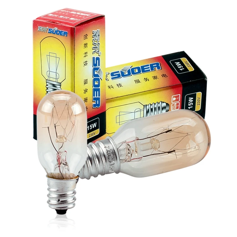 15W Microwave Light Bulb E12 E14 for Repairing Home Appliances Coffee MakerBread Maker Easy to Use Durable D07 21