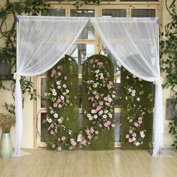 

2pcs Outdoor Window Screen Tulle Backdrop Curtains For Baby Shower Wedding Birthday Party Photo Photography Background 1.5m*2.5m