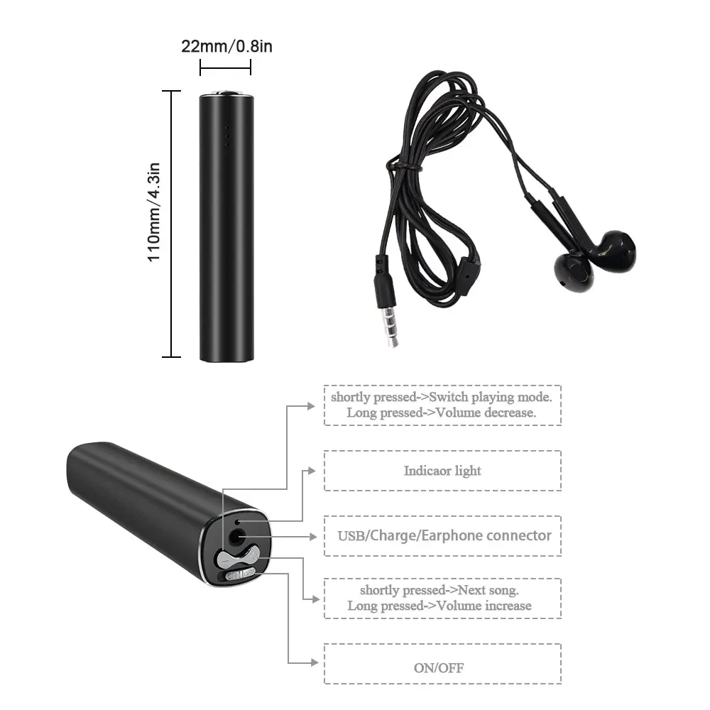 Q5000 Power Bank Voice Recorder 9
