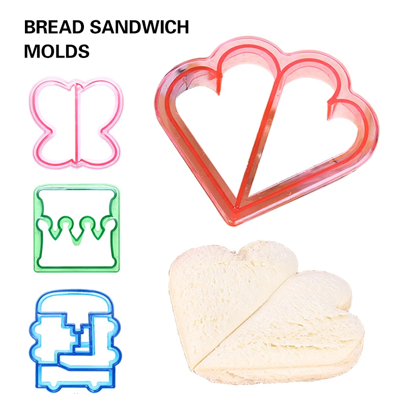 Ланч DIY бутерброды резак форма пищевого качества пластиковый торт печенье тост