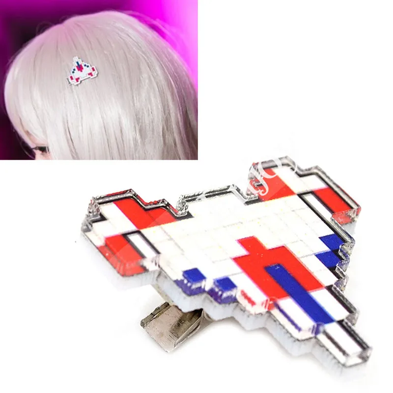 Cosplay Accessories Anime Danganronpa Chiaki Nanami Hair Clip Super Dangan Ronpa Cute Plane Hairpin Props