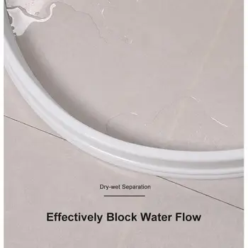 

50cm Bathroom Water Stopper Flood Barrier Rubber Kitchen Silicone Water Blocker Home Improve New