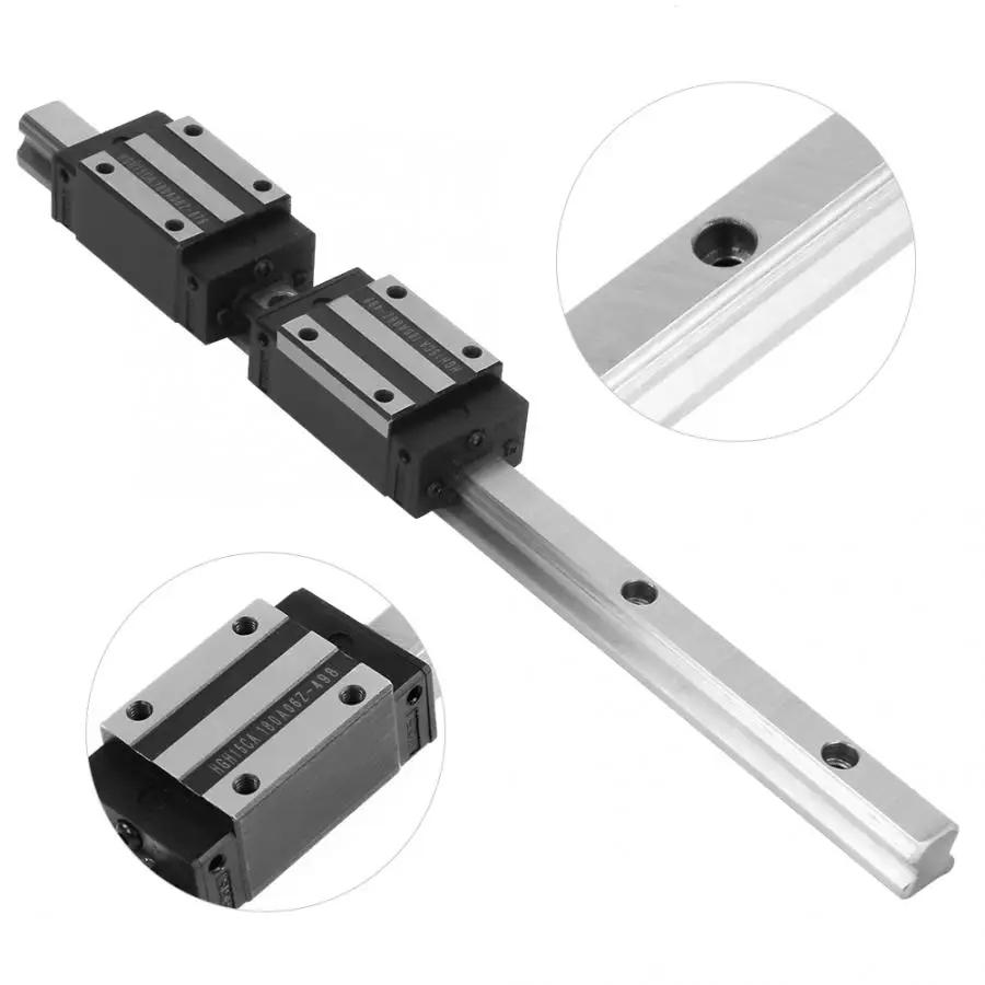 

Linear Guide Rail 1Pc HGR20-300mm + 2Pcs Carriages Bearing Block Slider