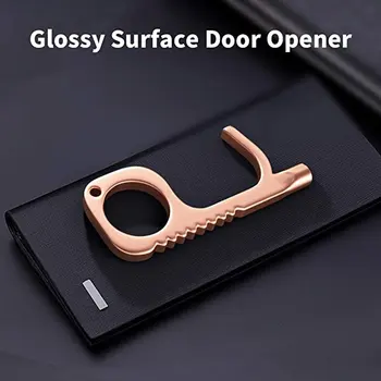 

Portable Sanitary Hand Door Opener Hygiene Hand Metal Door Opener Key Elevator Handle Key Shape Handle