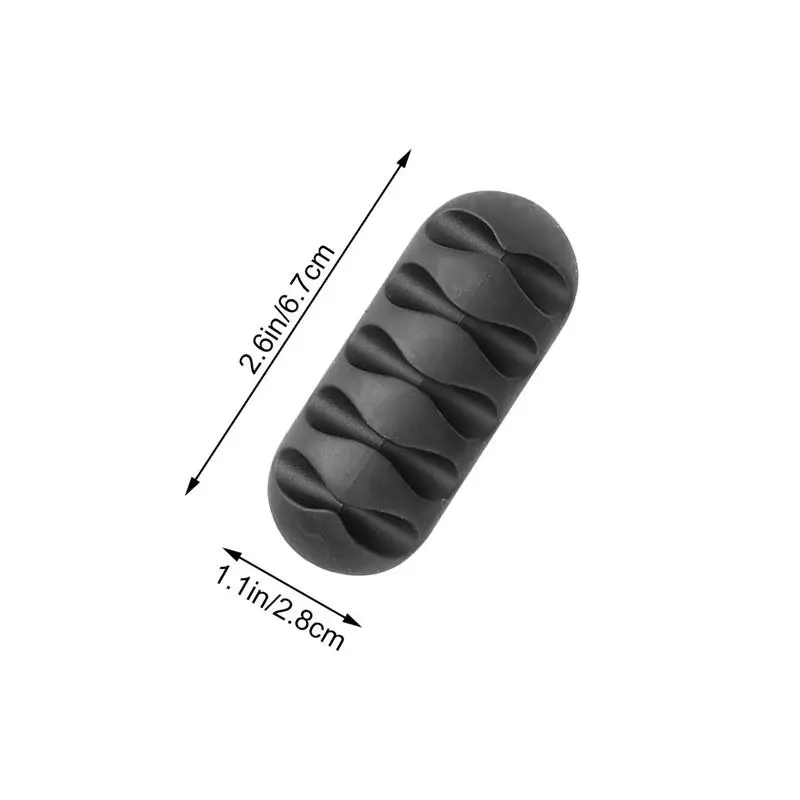 20pcs Self Adhesive Cord Holders Wiring Cable Fastener Desk Cable Clips Plastic Cord Organizer Wire Management For Home Office