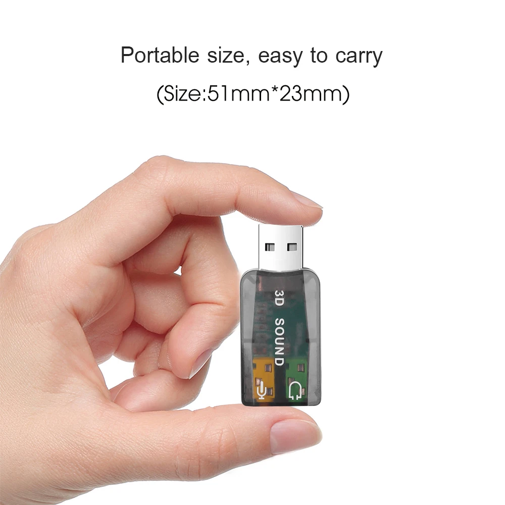 Kebidumei низкая цена новейшая звуковая карта USB 2 0 к 3D микрофону динамик Аудио