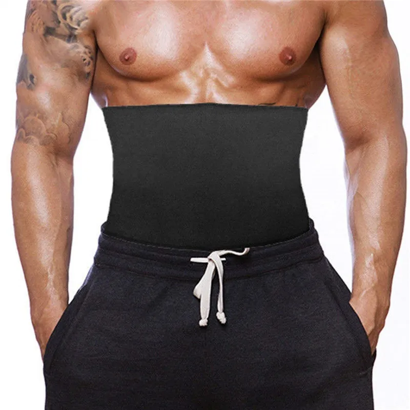 SEXYWG Fitness Belt for Men Back Support Shapewear Neoprene Sauna Belt