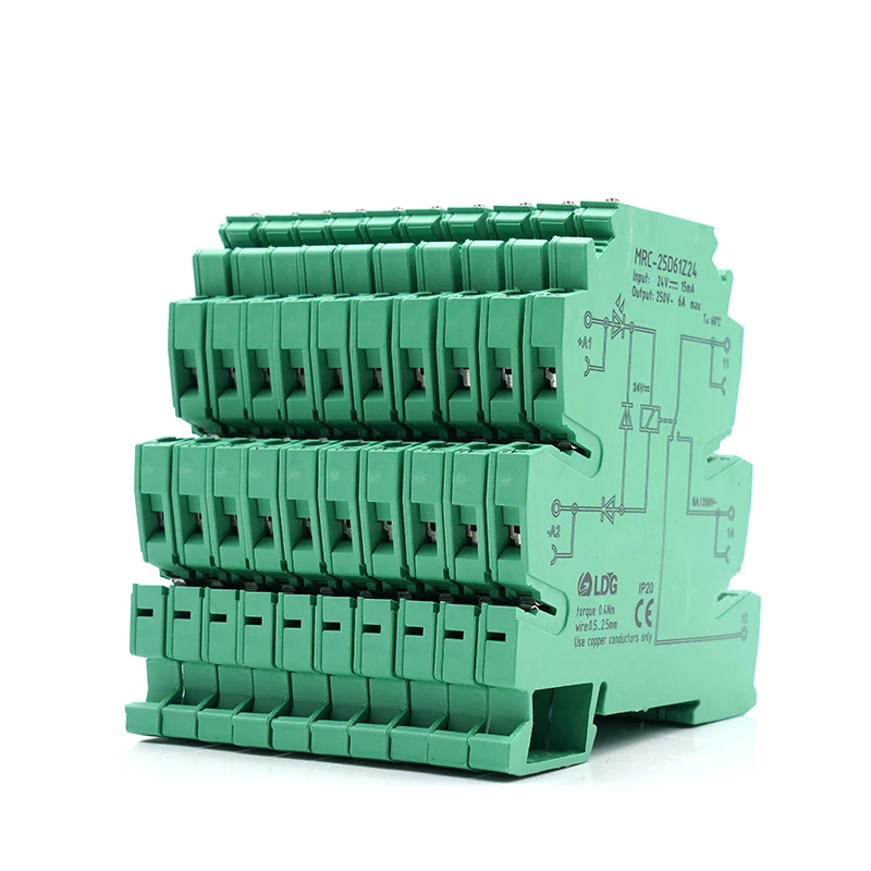 120VAC/110VDC 230VAC/220VC релейный модуль DIN рейка ПЛК интерфейсная плата 6A 250AC/DC