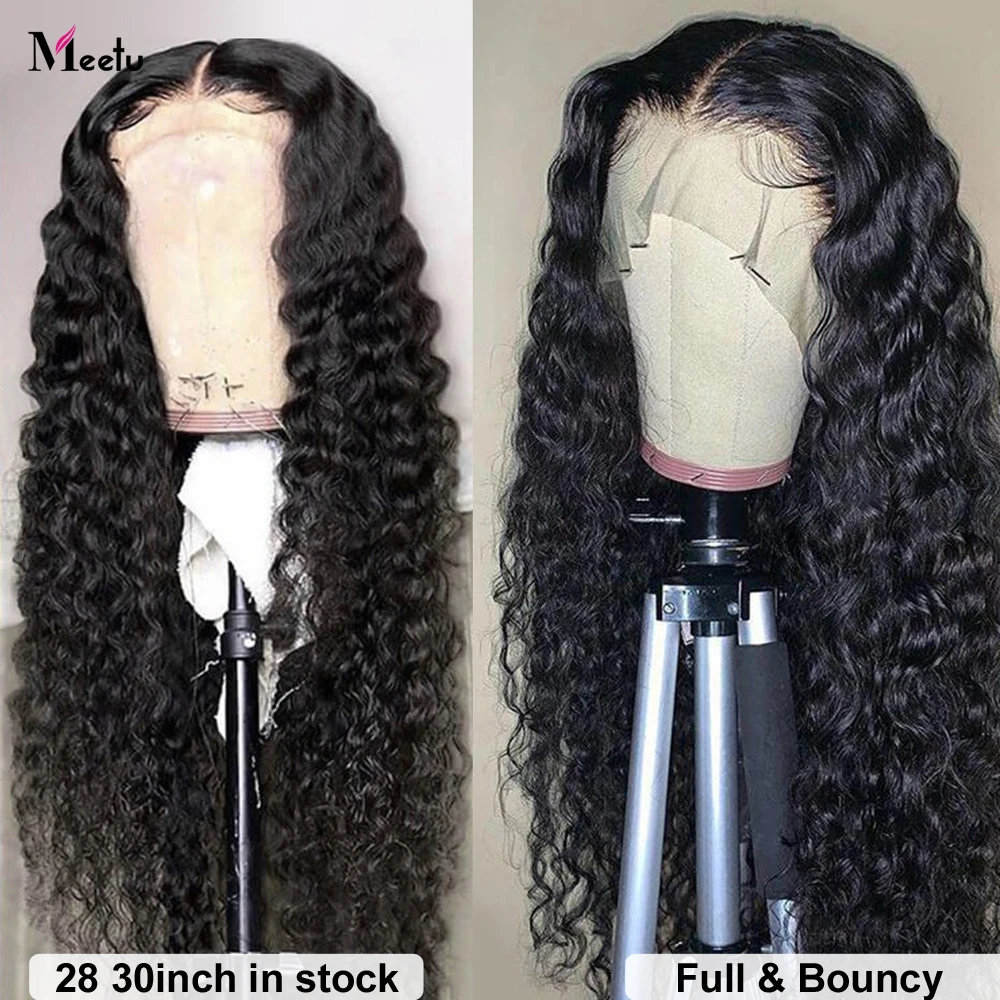 Бразильский парик с водной волной 28 30 дюймов на сетке спереди HD Прозрачный